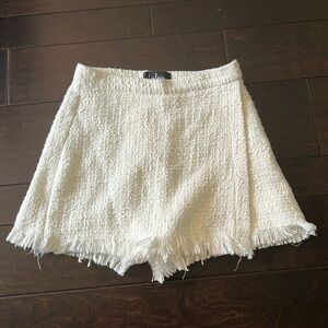 Lulu's Cream Textured Skort